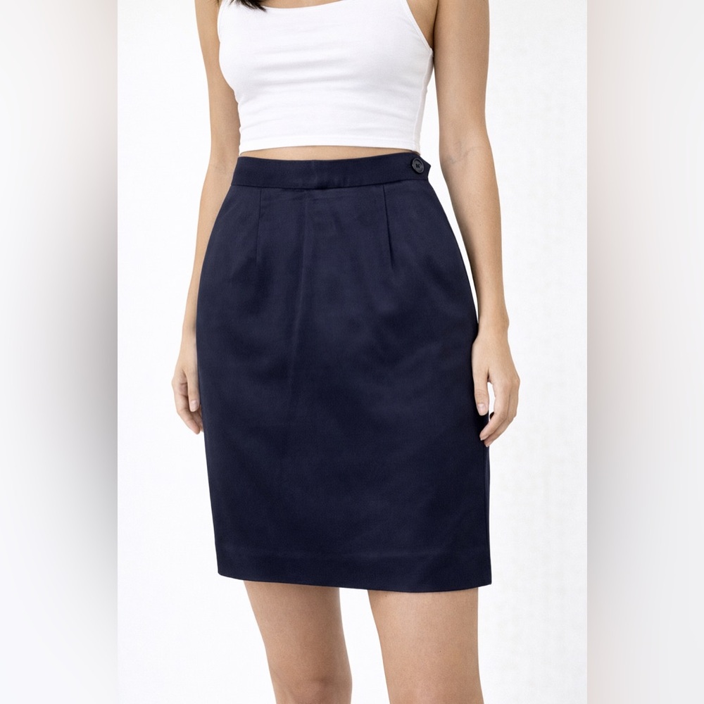Moschino Couture Purple Wool Pencil Skirt